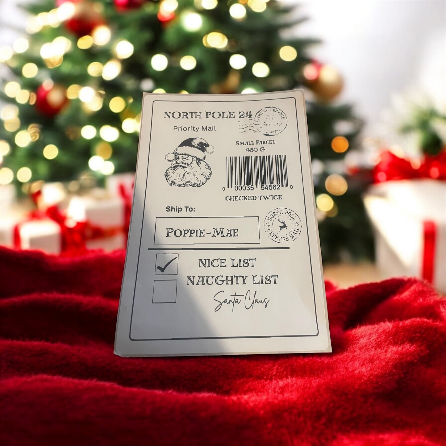 Christmas Santa labels
