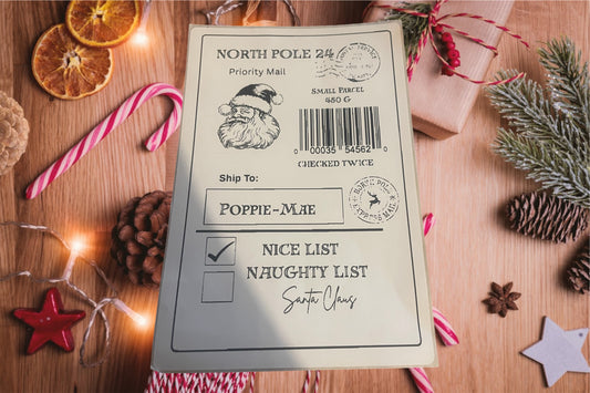 Christmas Santa labels