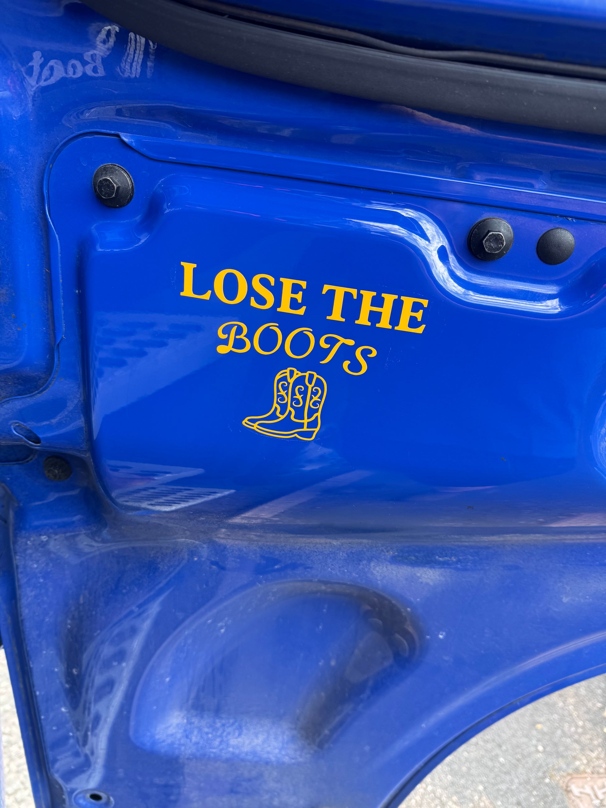 Lose the boots