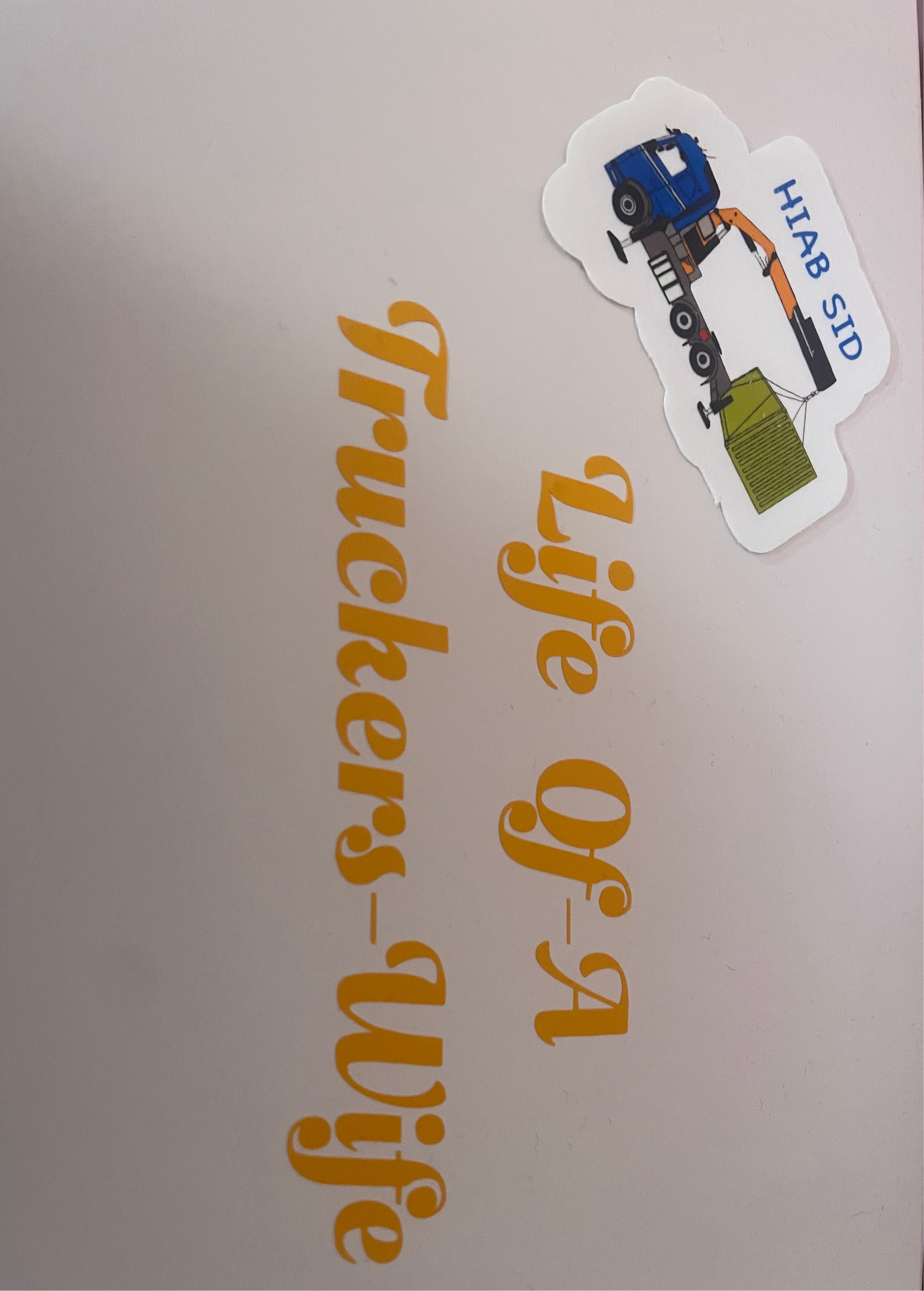 Lorry stickers plus a design