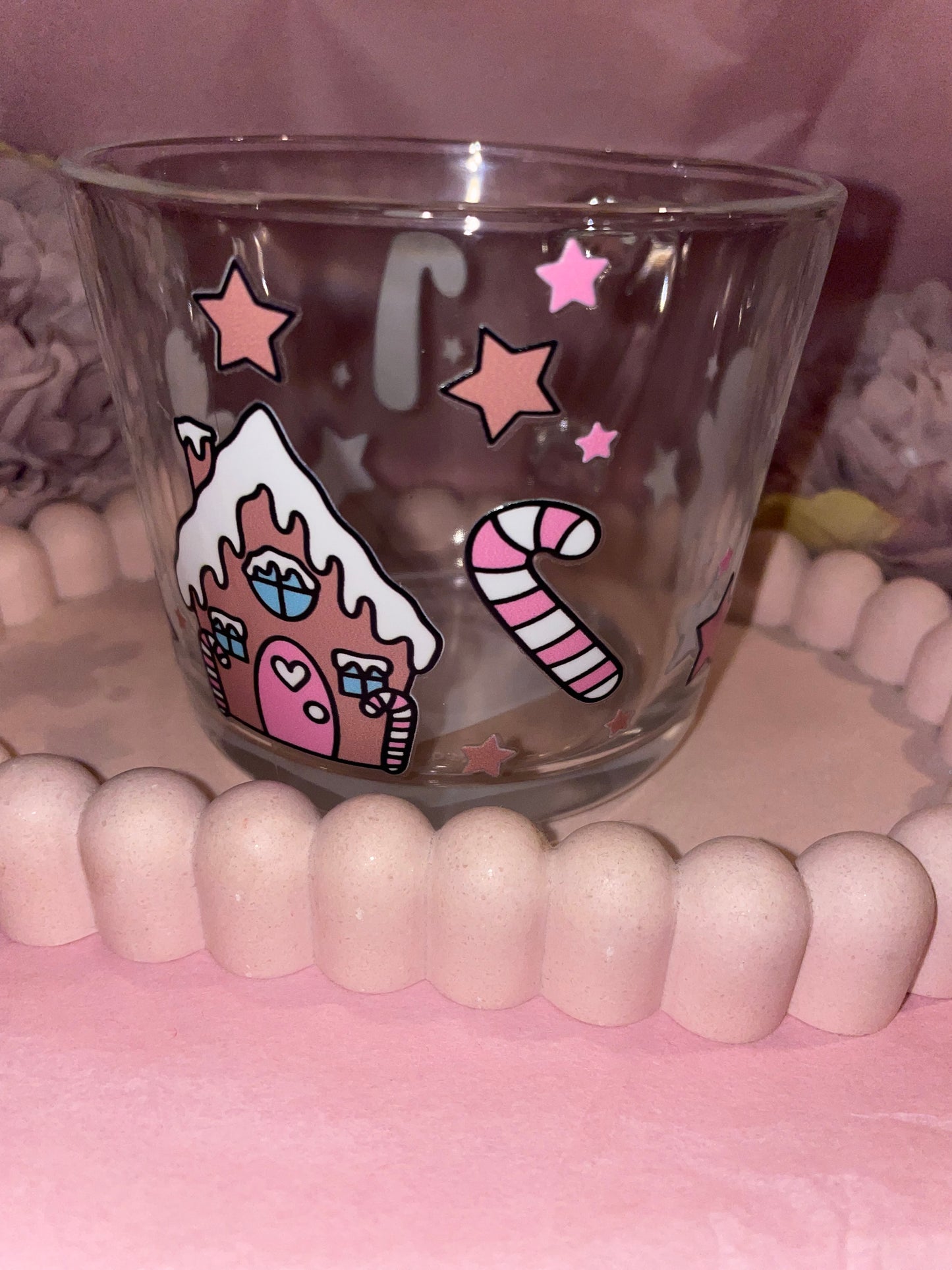 Christmas glass cups