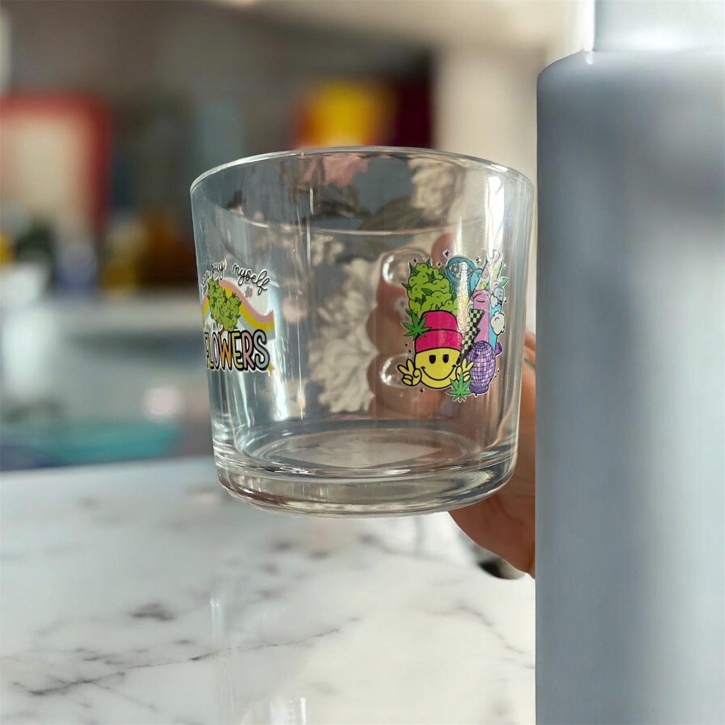 Adult glass cup