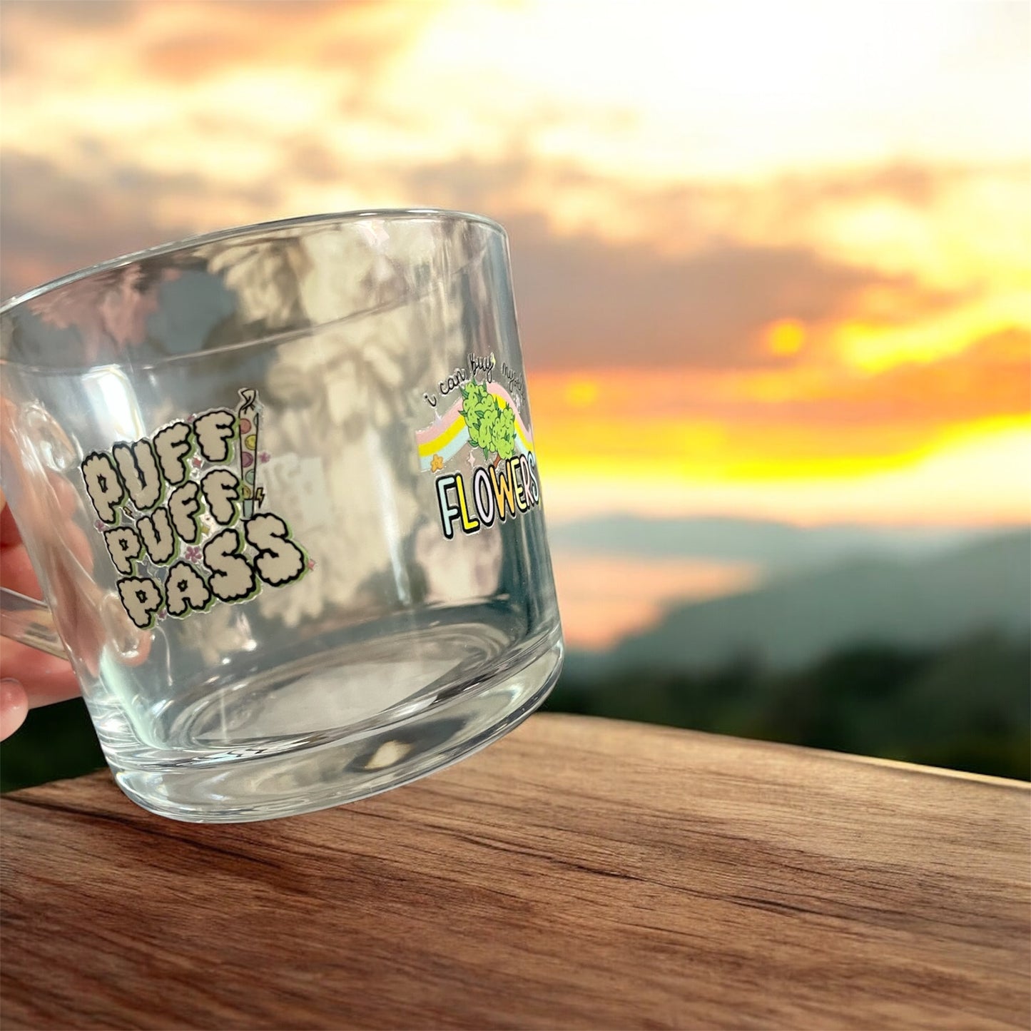 Adult glass cup
