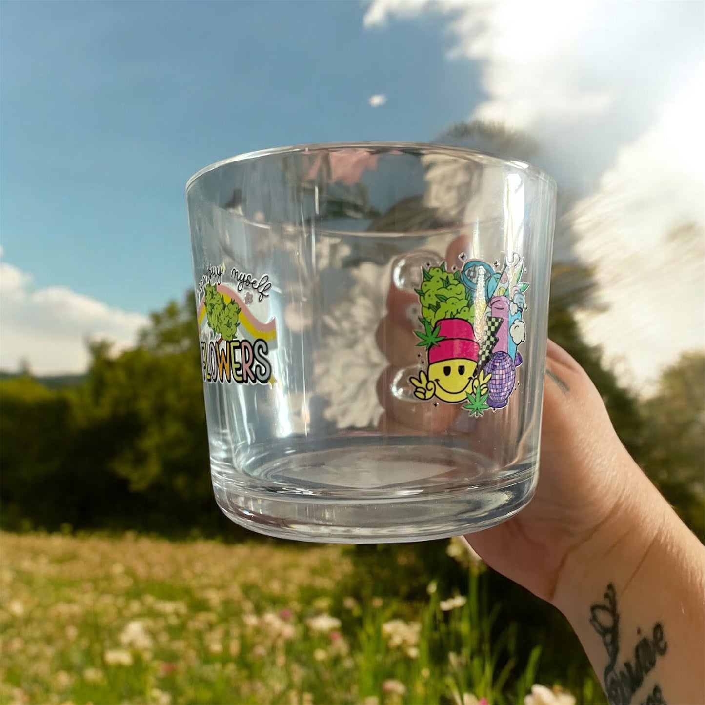 Adult glass cup